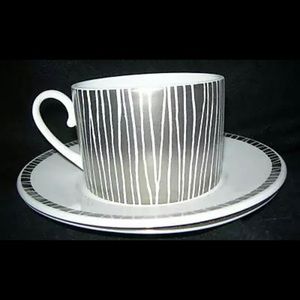 Calvin Klein Silver Texture cup and saucer
